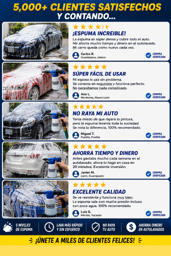 Carwash Cannon - 5 en 1