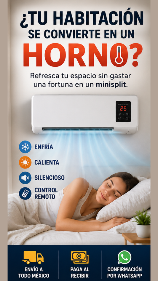 Mini Aire Acondicionado de Pared
