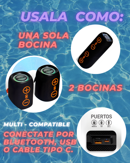 Bocina Bluetooth Doble