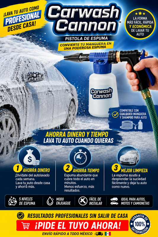 Carwash Cannon - 5 en 1