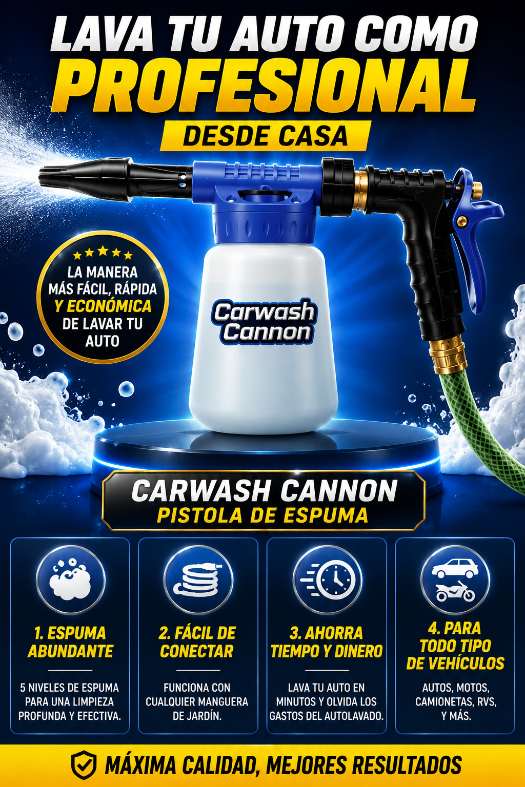 Carwash Cannon - 5 en 1