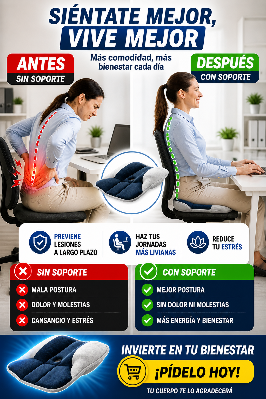 Cojín Ortopédico Pure Posture