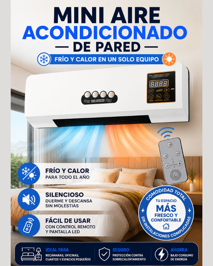 Mini Aire Acondicionado de Pared